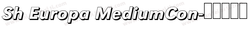 Sh Europa MediumCon字体转换